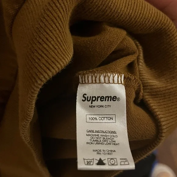 Authentic Supreme Mini Box Logo Crewneck; Size Small; Brown - Picture 6 of 6